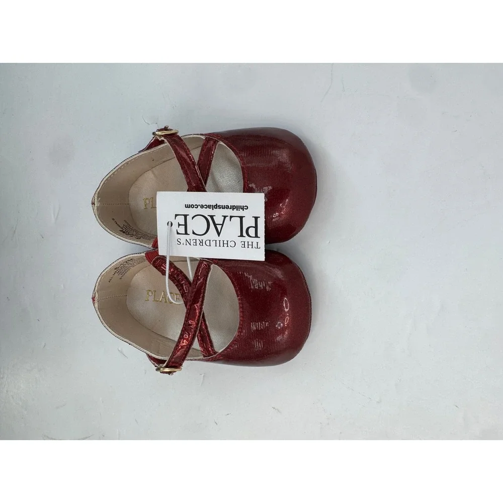 The Children's Place Mary Jane Flats Baby 6-12M Red
